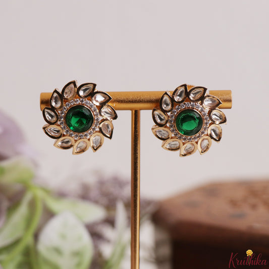 Beautiful Kundan Polki Studs E1241