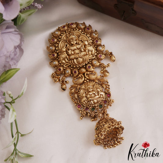 Traditional Antique Lakshmi Jhumka Jada Billa J318
