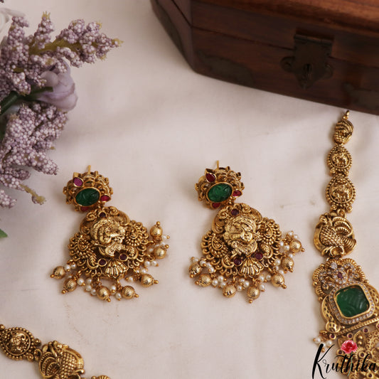 Gorgeous Antique Lord Krishna Motifs Necklace NC2937