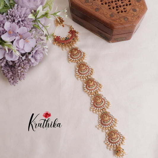 Beautiful Multi Stone Long Jada Billa J154