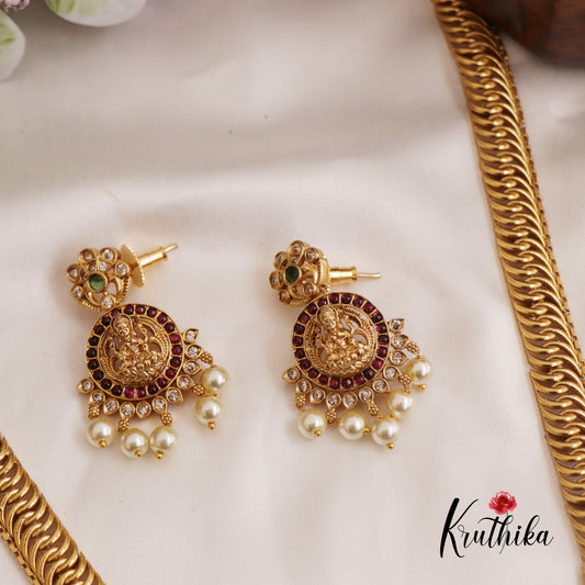 Stunning Jalebi Pattern Jadau / Kemp Lakshmi Haaram LH2035