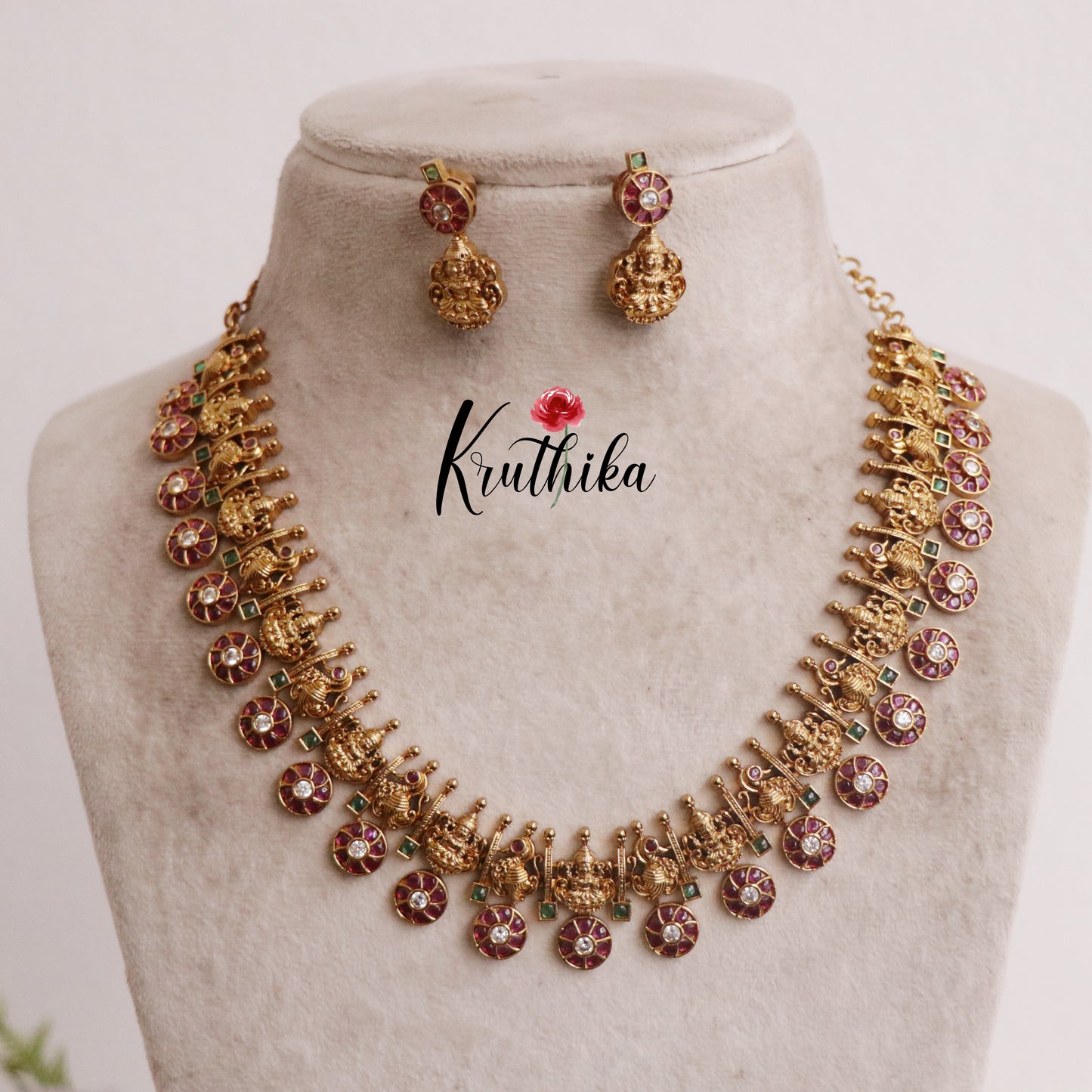 Premium Antique Kemp Kasu Neckalce NC2220