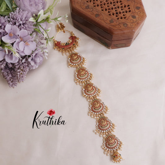 Beautiful Multi Stone Long Jada Billa J154