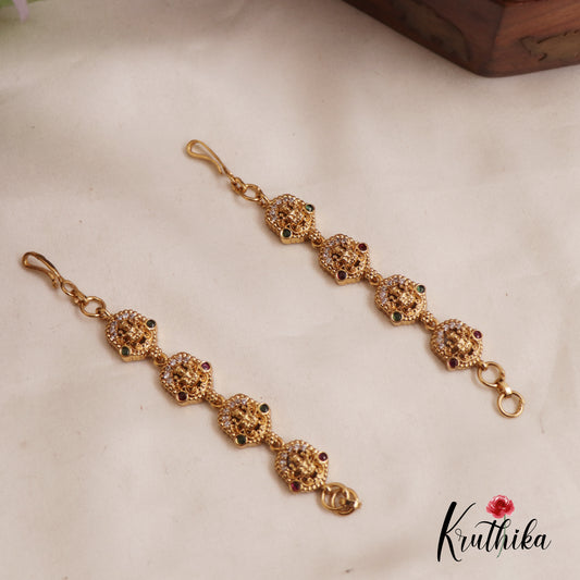Beautiful Lakshmi Motifs Earchains MT308