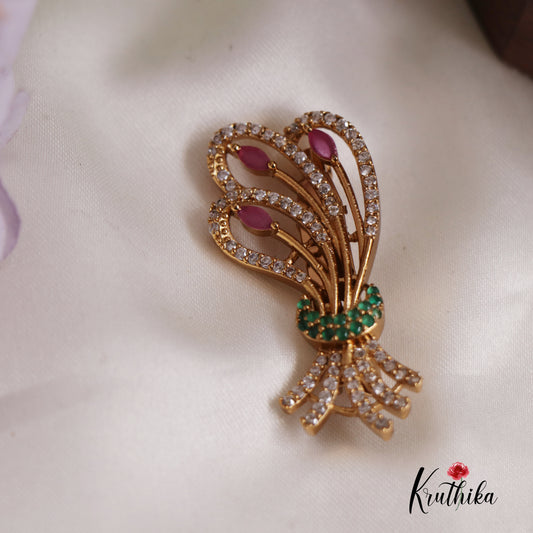 Stunning CZ Sparkling Saree Pin SP36