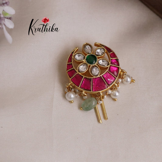 Premium Chandabali Kundan Jadau Jada Billa J160