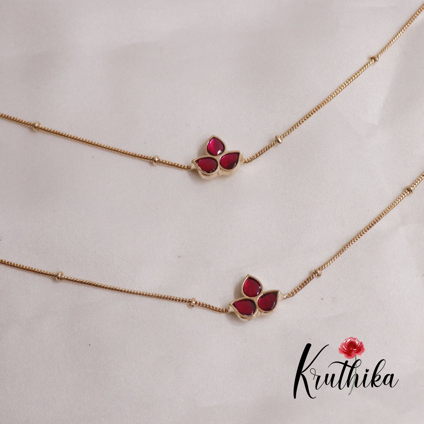 Trendy Jadau Anklets A51