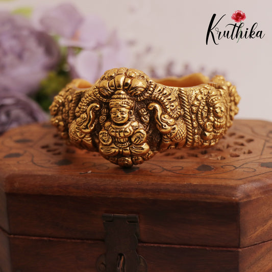 Premium Antique Nagas Lakshmi Openable Kada Bangle B366