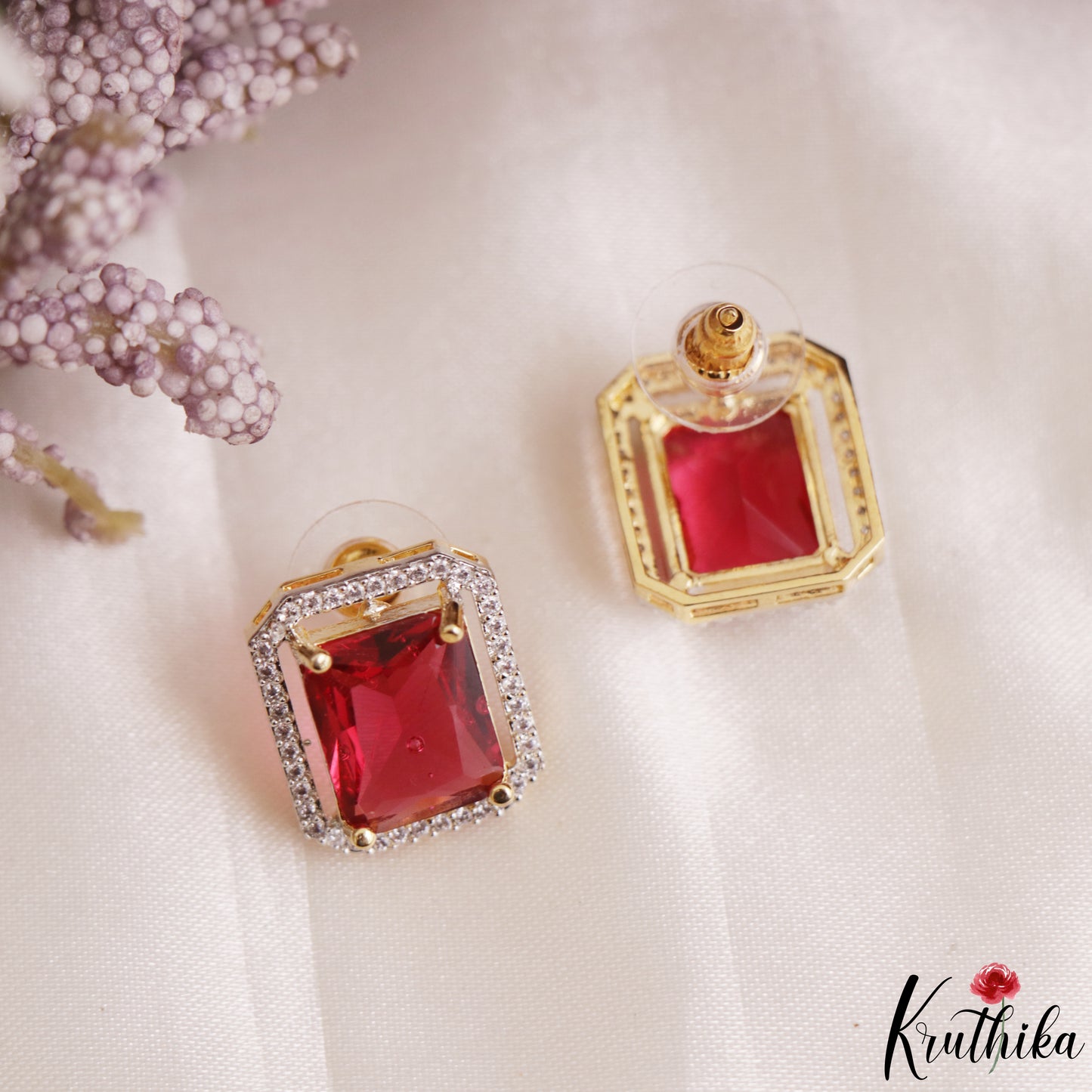 Sparkling Square Motifs CZ Victorian Hasli Choker NC3155 (Available In 3 Colors)