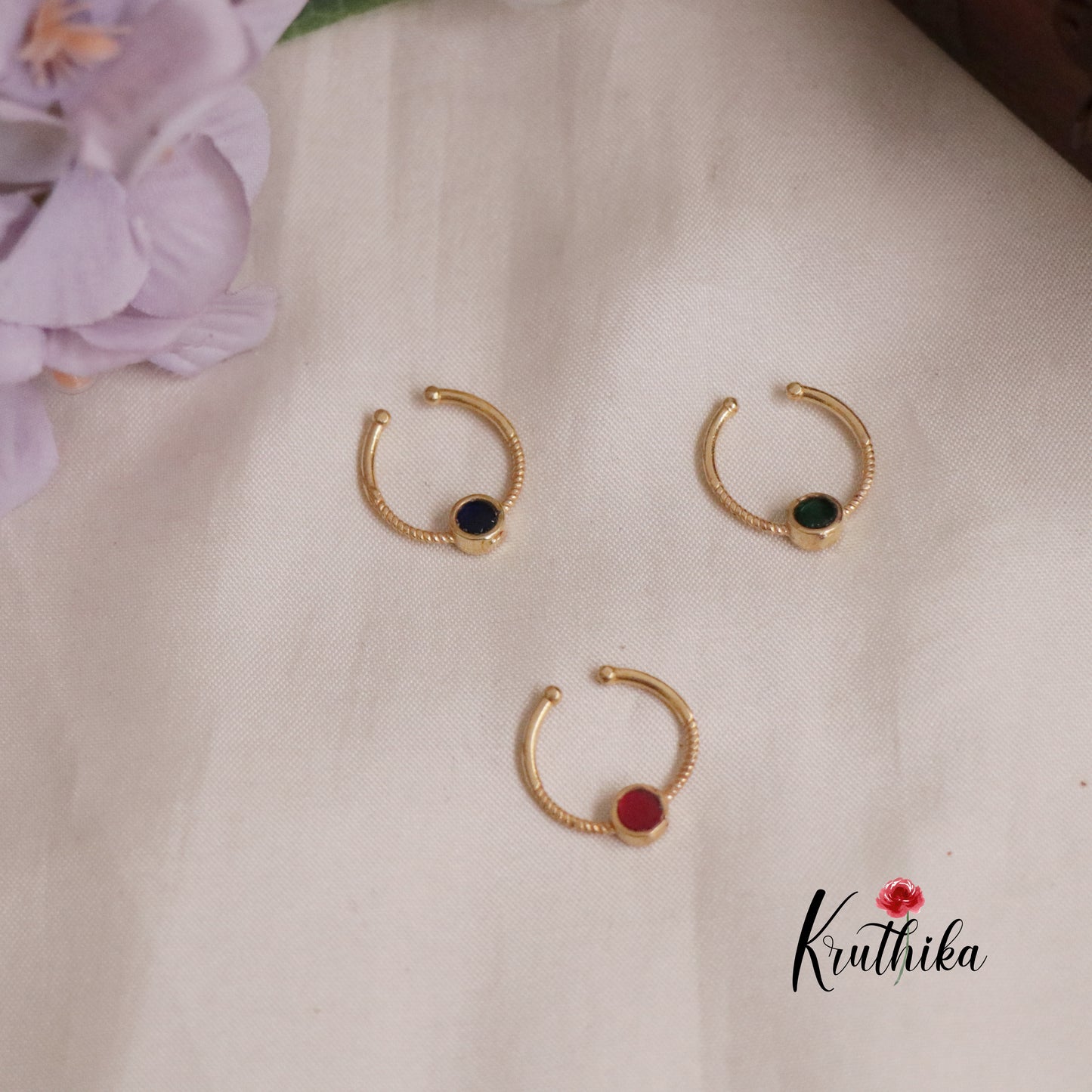 Simple Septum Nose Ring- No Piercing Required N59 (Available in 3 Colours)