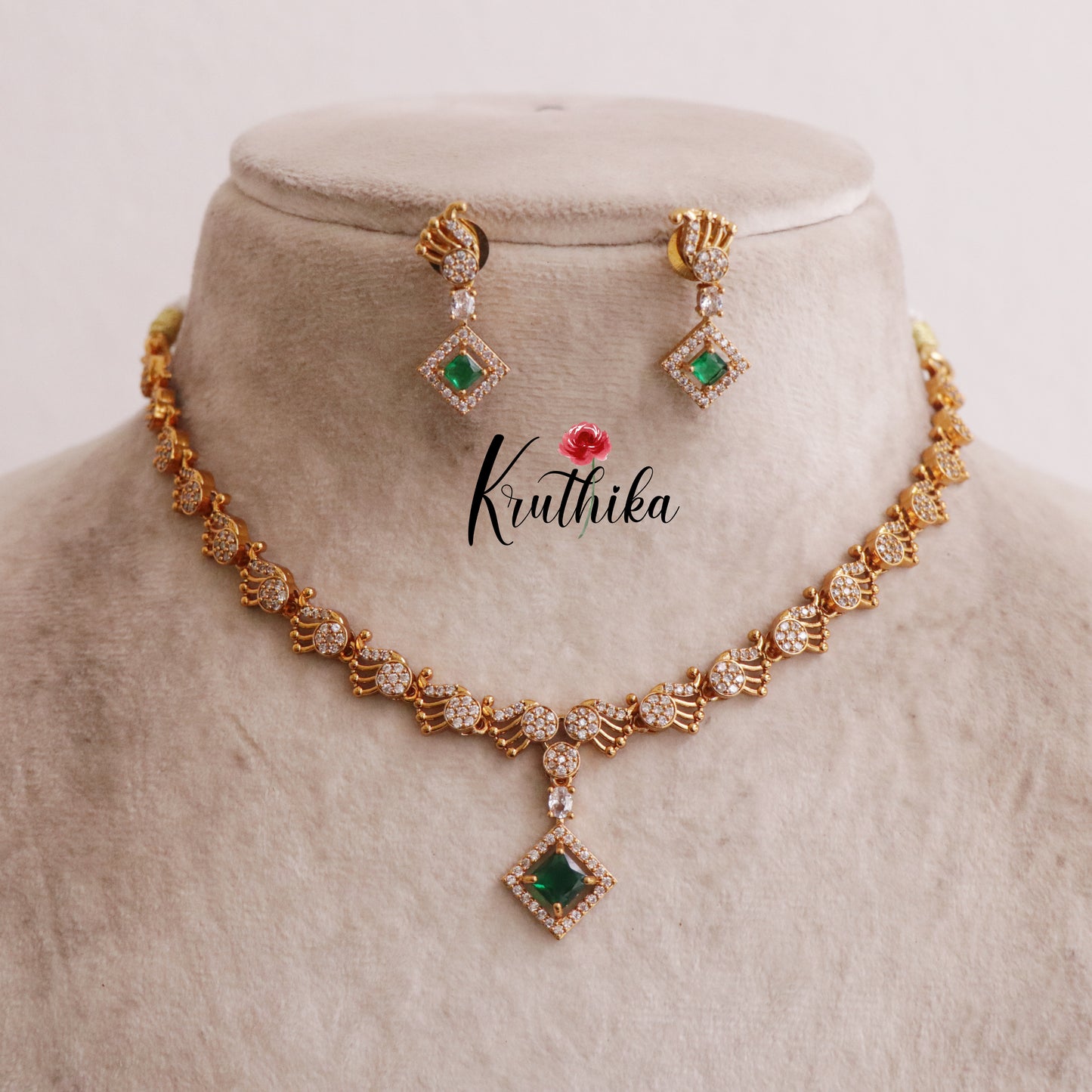 Gorgeous CZ Stone Necklace NC2064 (Available in 2 Colours)