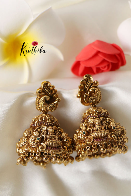 Premium polish Lakshmi Jhumkas E297