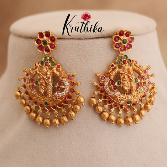 Pretty Krishna Radha krishna chandbalis E67