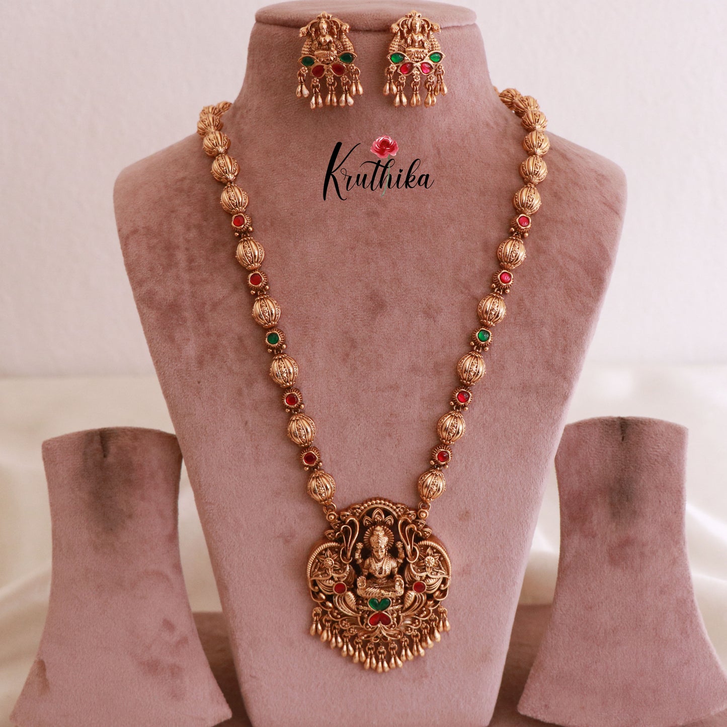 Beautiful Lakshmi Balls Haaram LH1790 (Available in 2 Colours)