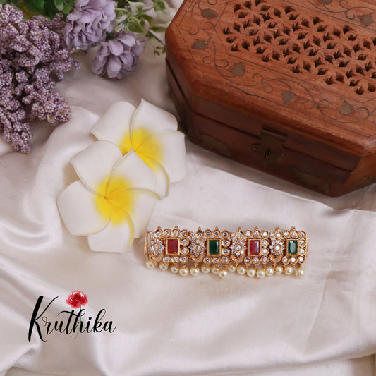 Trendy CZ Antique Hair Clip J100