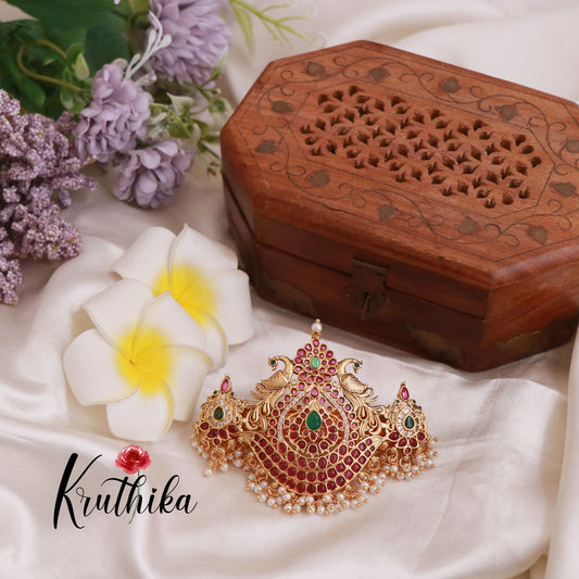 Premium CZ Antique Hir Clip J102