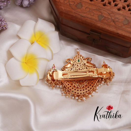 Premium CZ Antique Hir Clip J102