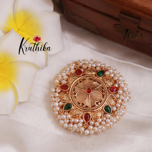 Trendy Antique Multi Stone Hair Clip J96