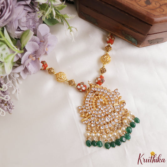 Splendid Jadau Kundan Black Thread Necklace NC3326