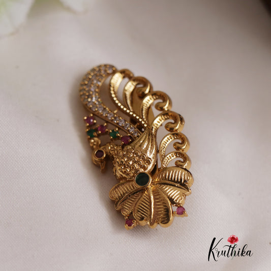 Elegant Peacock Shaped Trendy Saree Pin SP08