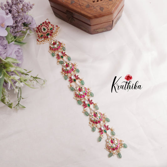 Elegant Lotus Kundan Long Jadau Jada Billa J226