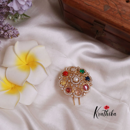 Trendy CZ Hair Clip J108