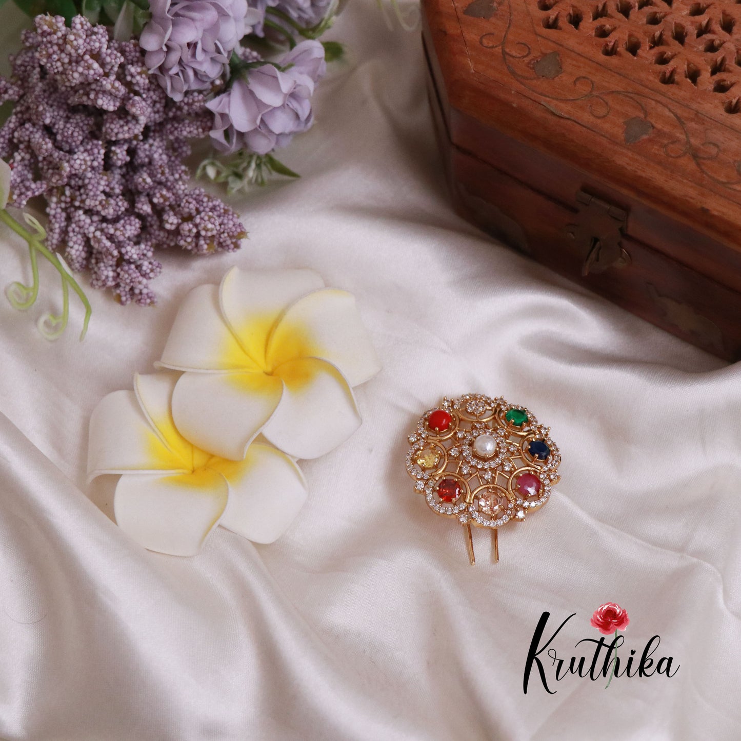 Trendy CZ Hair Clip J108