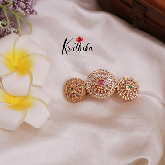 Beautiful Sparking CZ Hair Clip J181