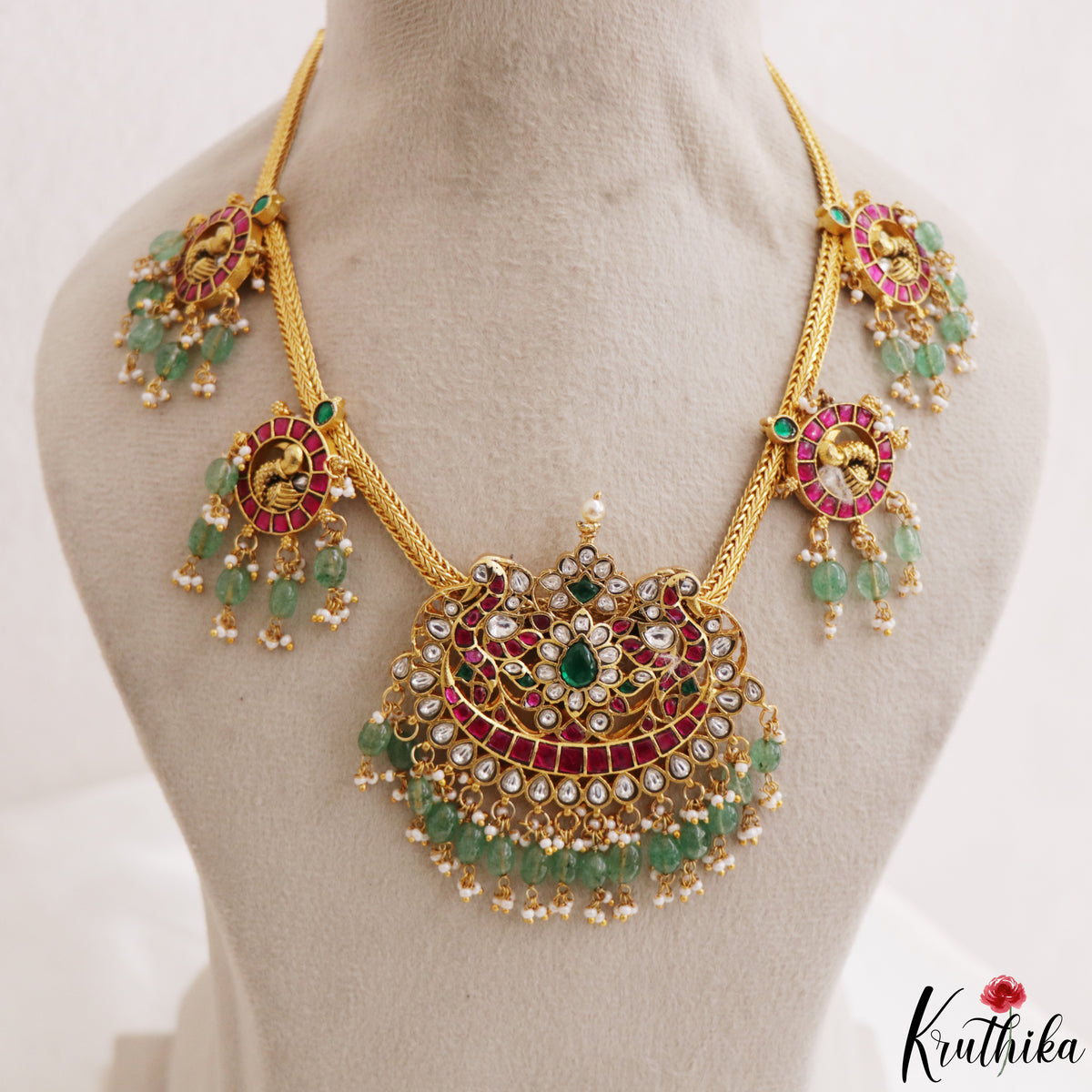 Elegant Jadau Kundan Heritage Necklace NC2226
