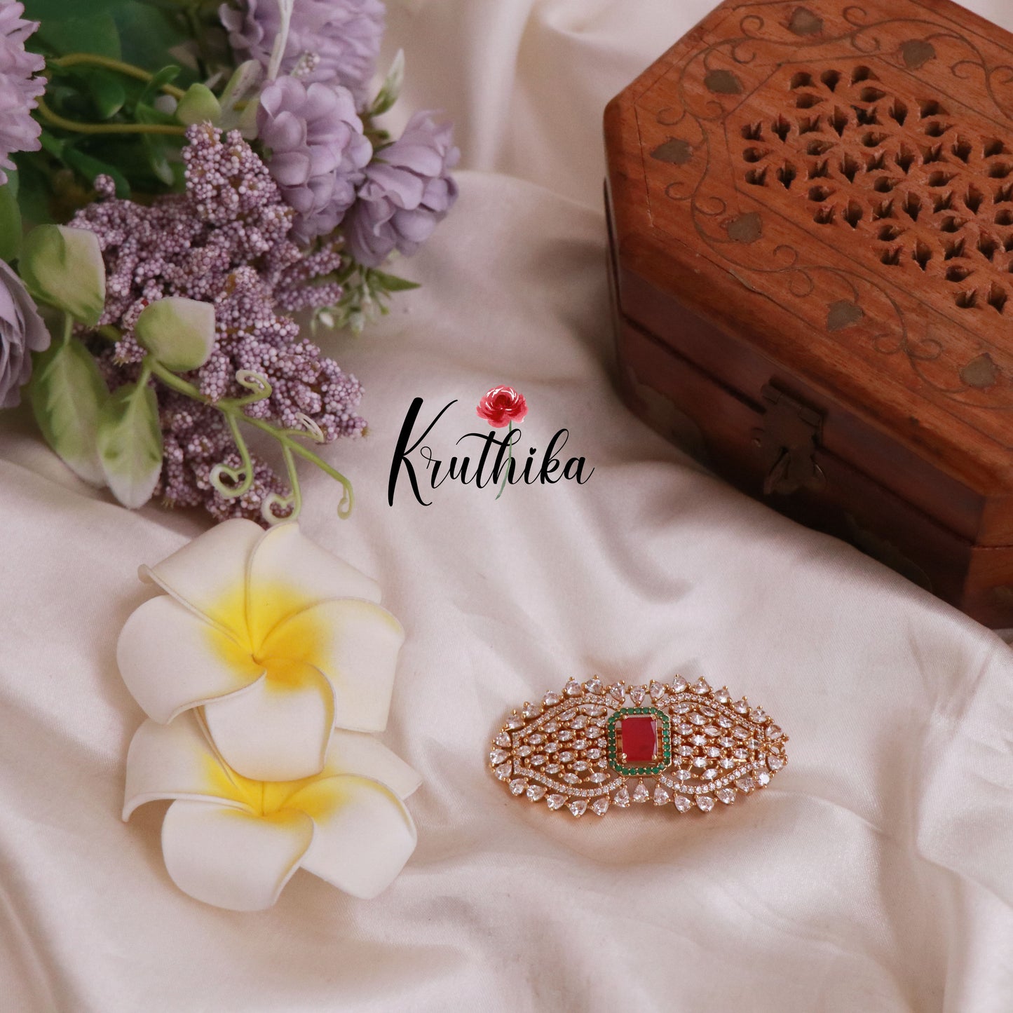 Elegant Sparking CZ Hair Clip J175