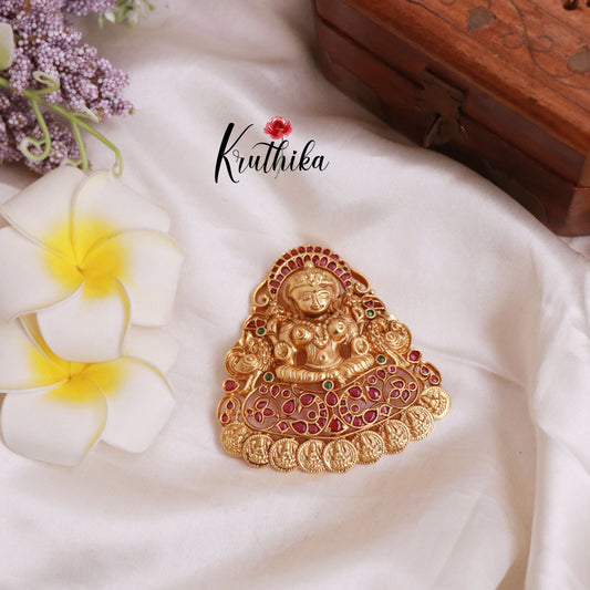 Premium Temple Kempu Kasu Jada Billa J76