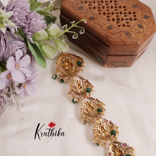 Traditional Lakshmi Multi Stone Long Jada Billa J261