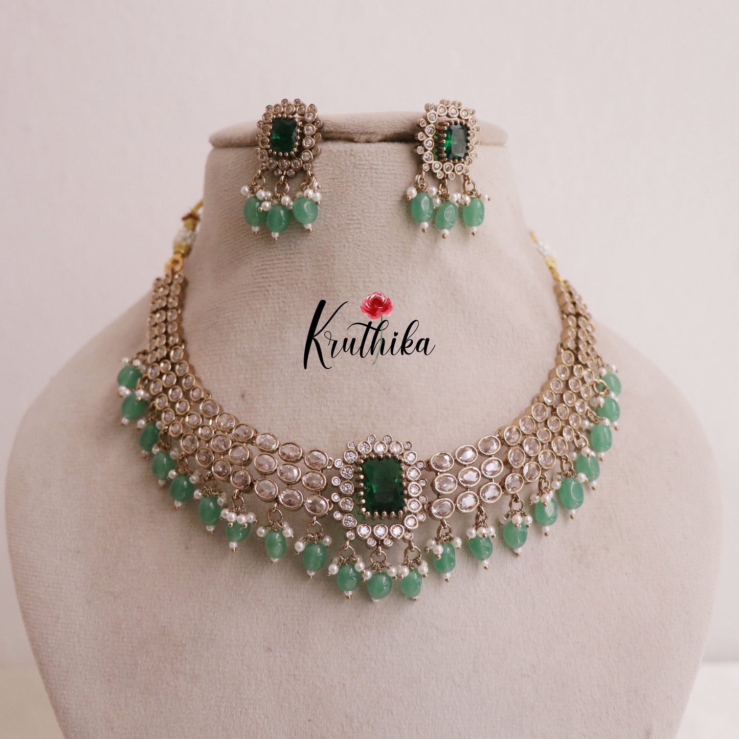 Beautiful AD/Victorian Changeable Stones Necklace NC1941
