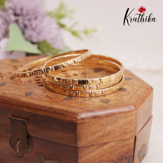 Classic Lakshmi Panchaloham Daily Wear Bangles B383 (Set of 4)