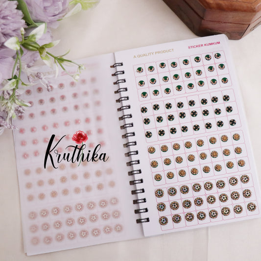 Pretty Stone Studded Bindi Assortment Book BB10