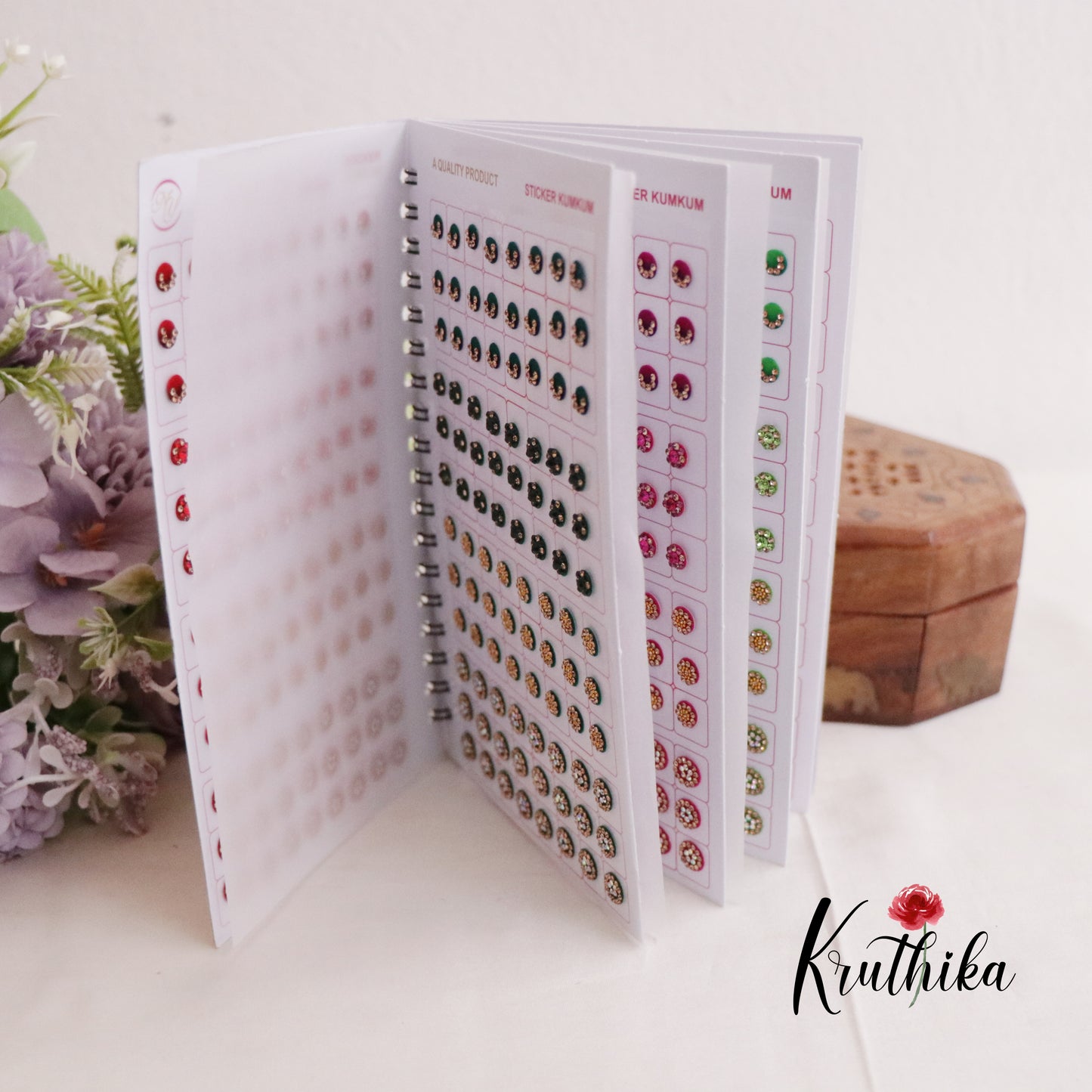 Pretty Stone Studded Bindi Assortment Book BB10