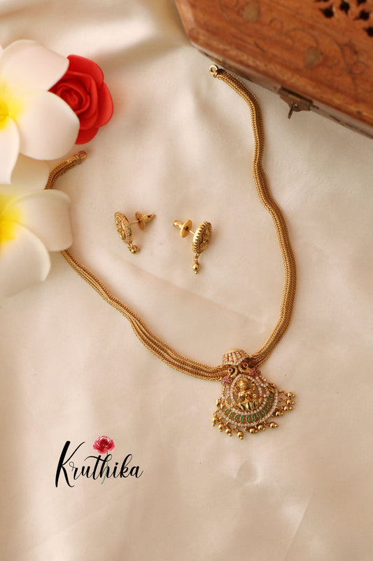 Pretty Peacock Lakshmi Chain Set NC1285