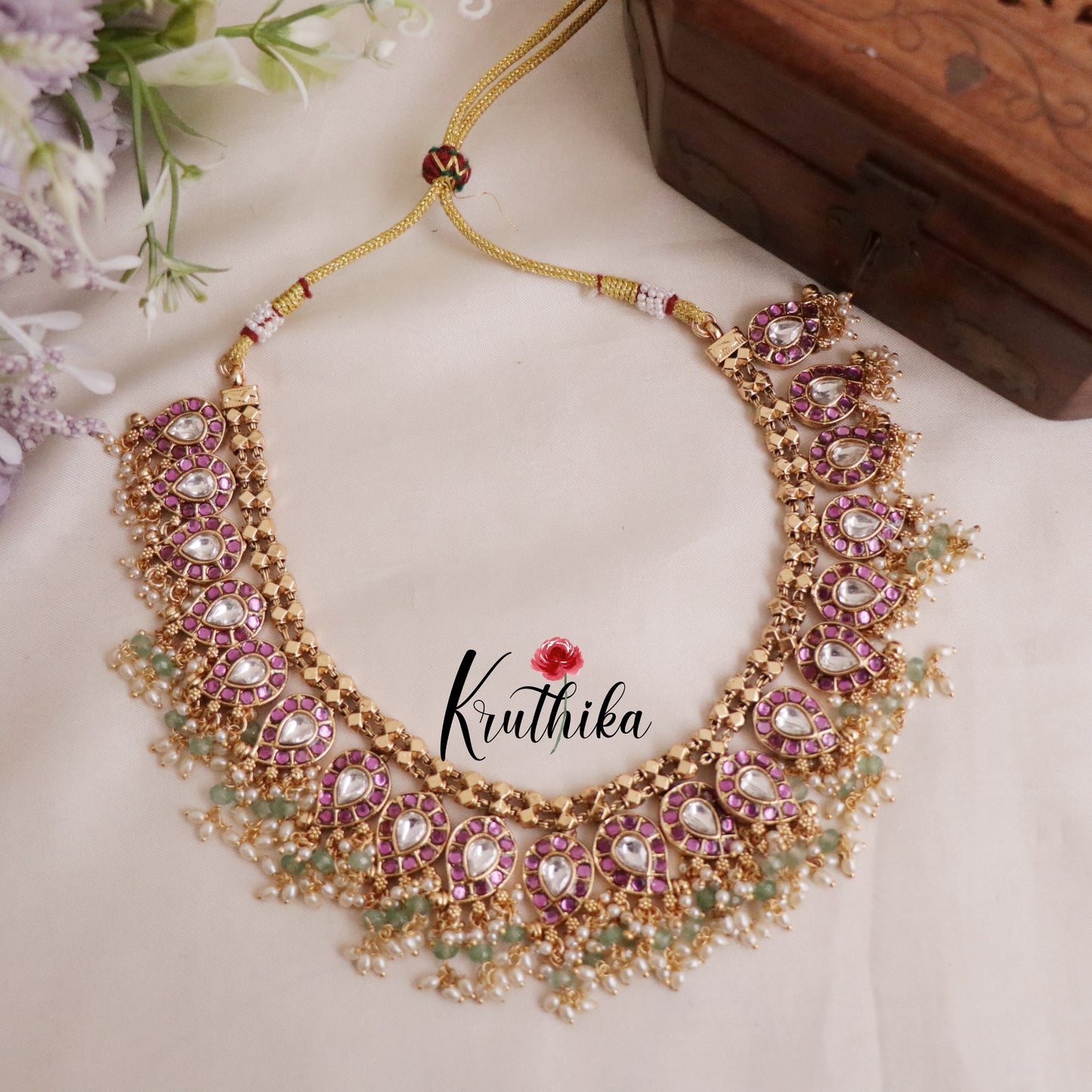 Grand Contemporary Kundan Jadau Guttapoosalu Necklace NC2050