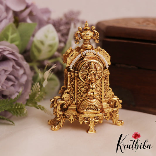 Stunning Antique Lakshmi Motifs Kumkum Box K26