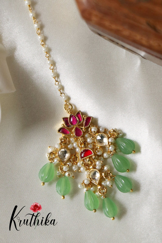 Jadau Kundan Maang Tika MT188