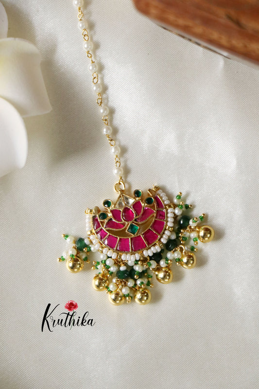 Ahambadi Jadau Kundan Maang Tika MT194