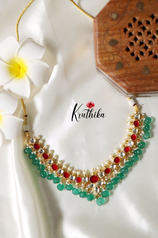 Ahemdabadi Jadau Kundan-Multi Stone NC1266