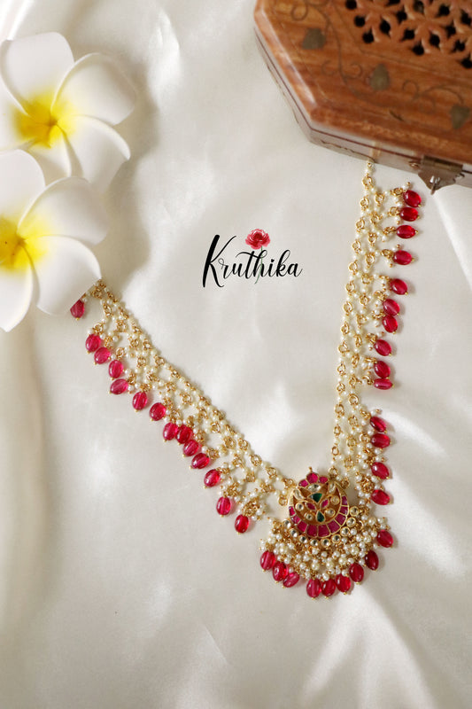 Ahemdabadi Jadau Kudan Necklace Ruby NC1264