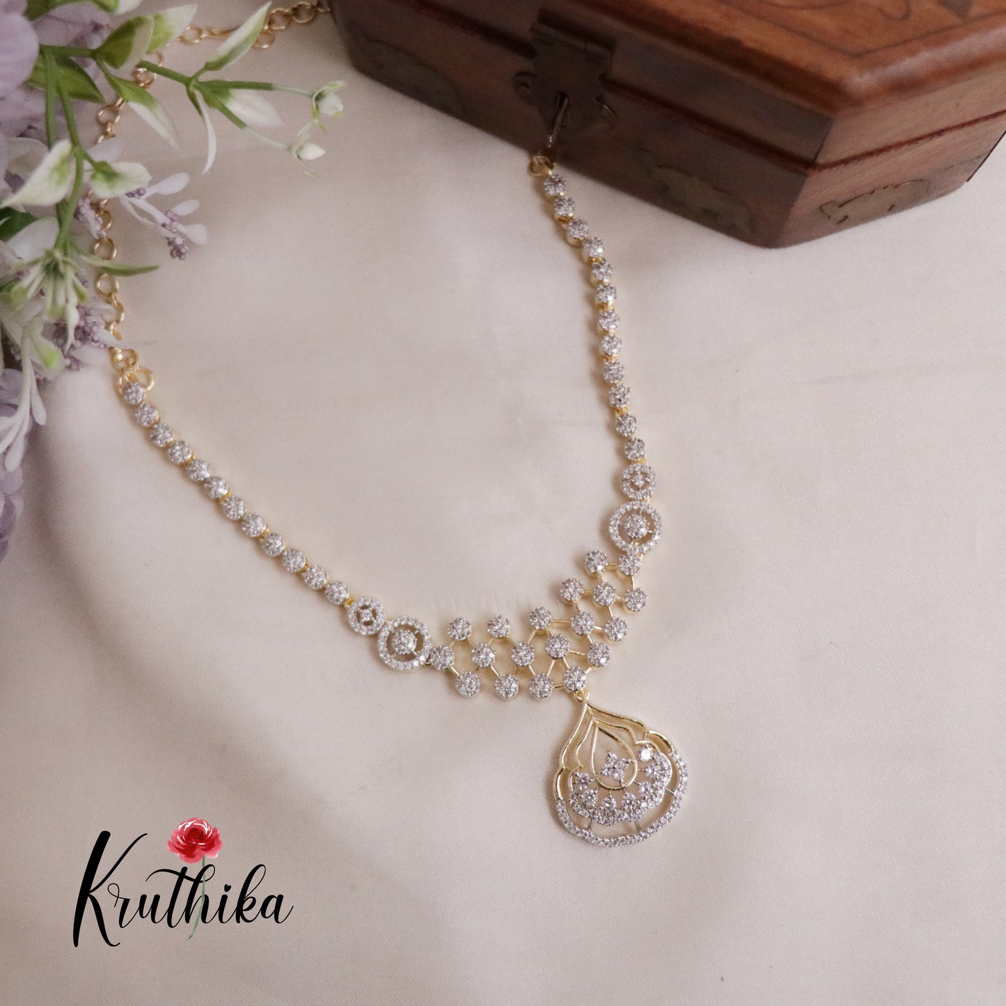 Beautiful Dazzle Dew CZ Stone Necklace NC2072