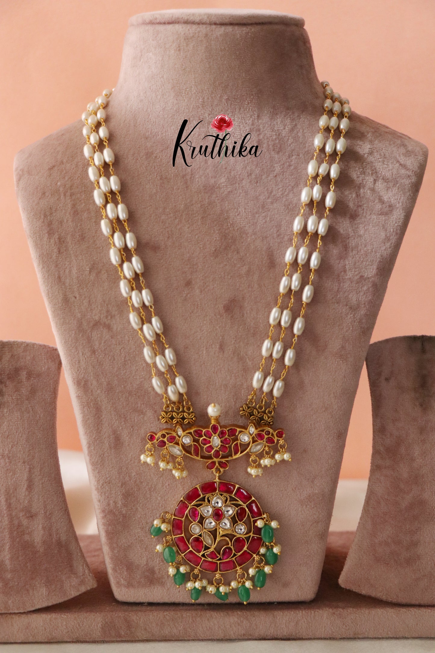 Jadau pearls maala LH248