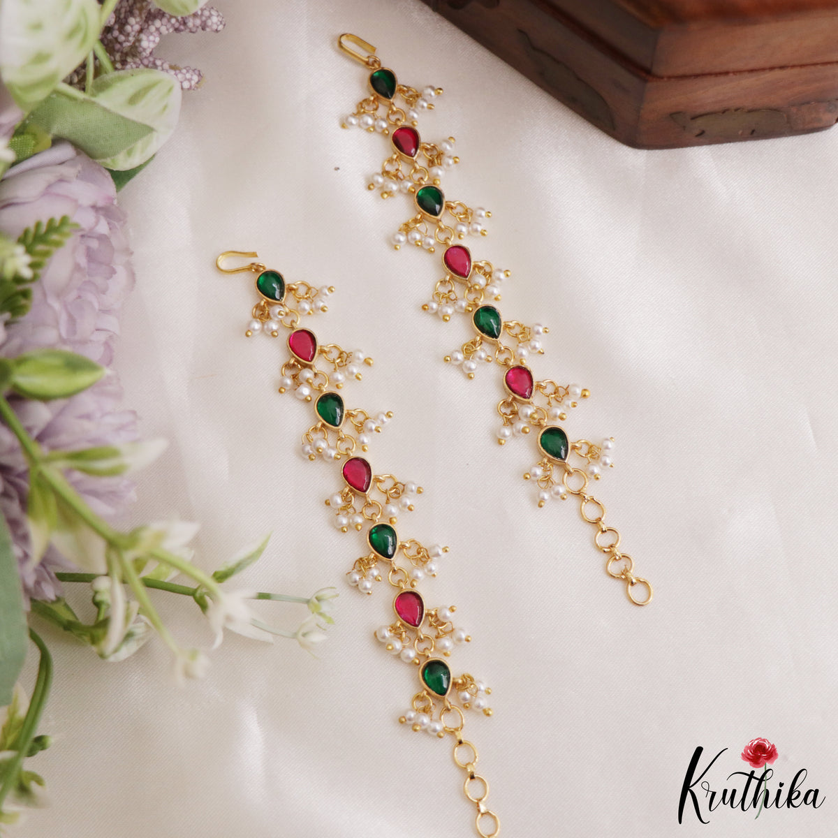 Trendy Jadau Ear Chains EC238