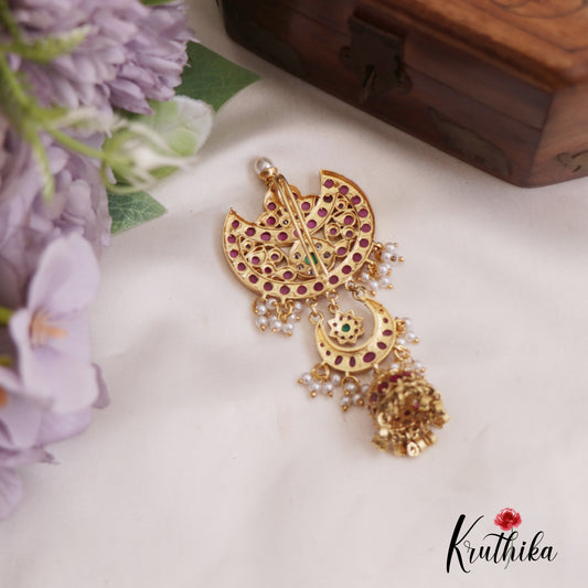 Stunning Floral Motifs Jhumka Jadau Jada Billa J342