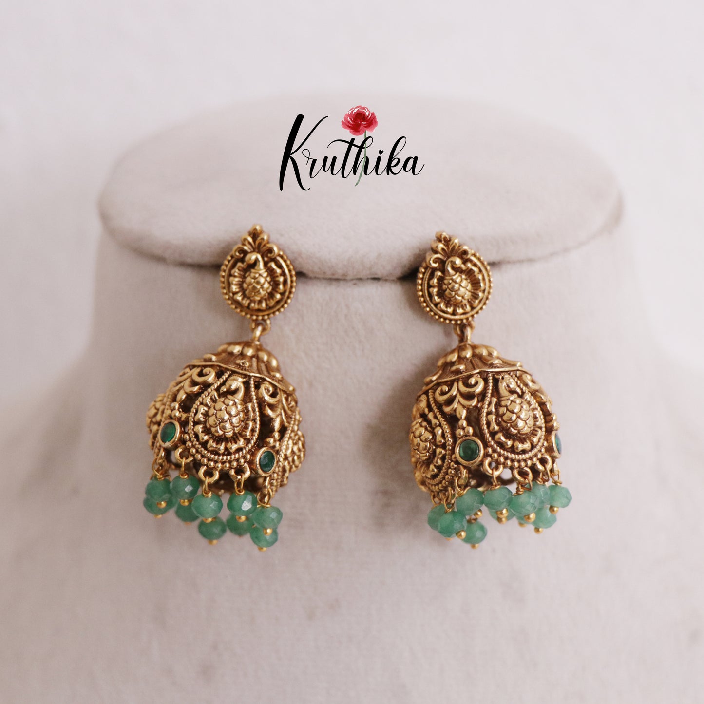 Classis Peacock Jhumka Earrings E763