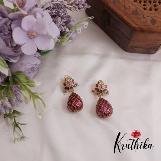 Royal Jadau Drop Earrings E747