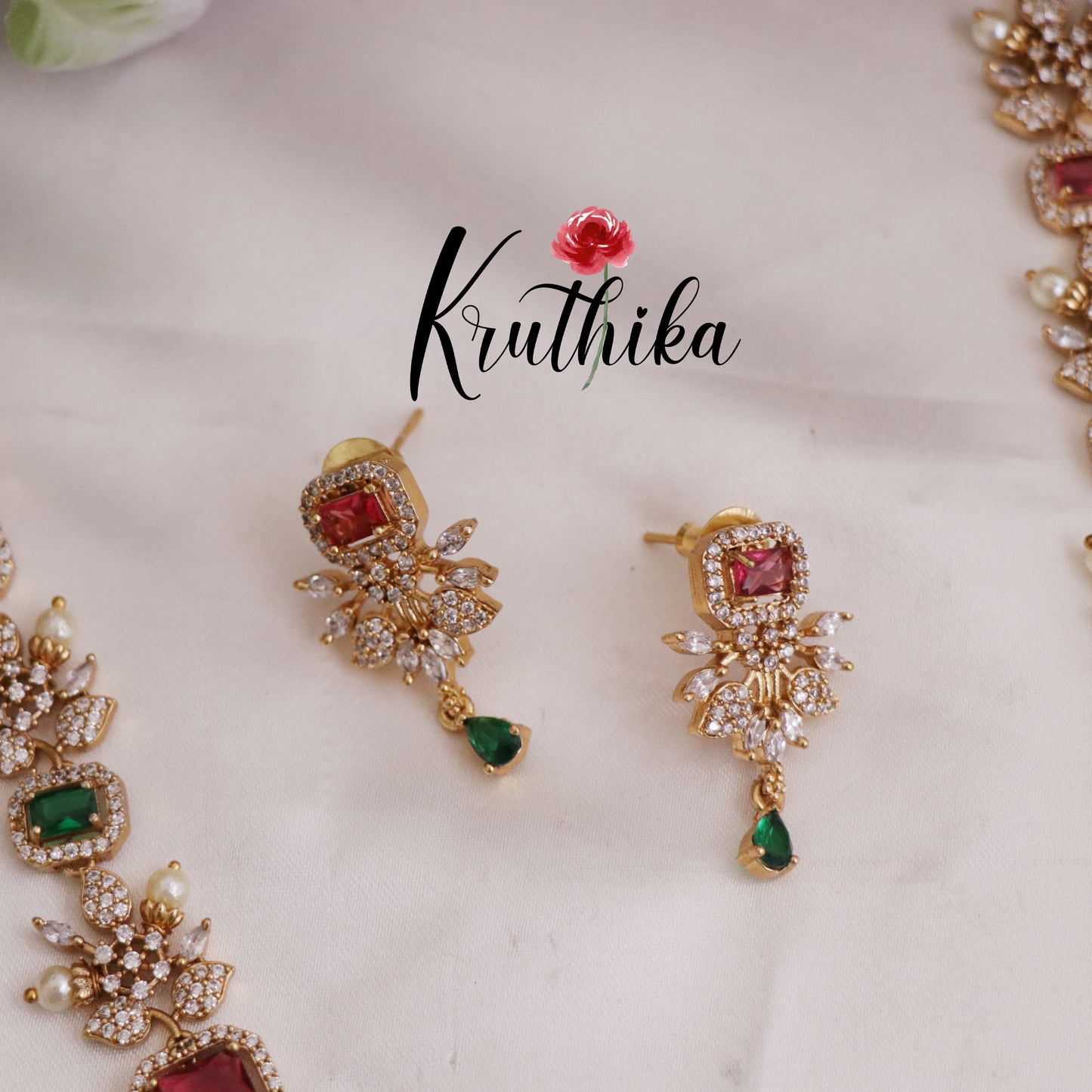 Pretty AD Flower Design Haaram LH1785 (Available in 3 Colours)